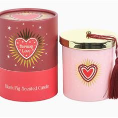 Burning Love Black Fig Valentines Candle