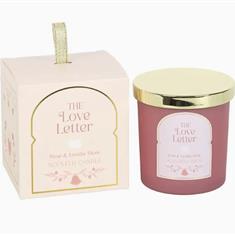 'The Love Letter' Vanilla and Rose Candle